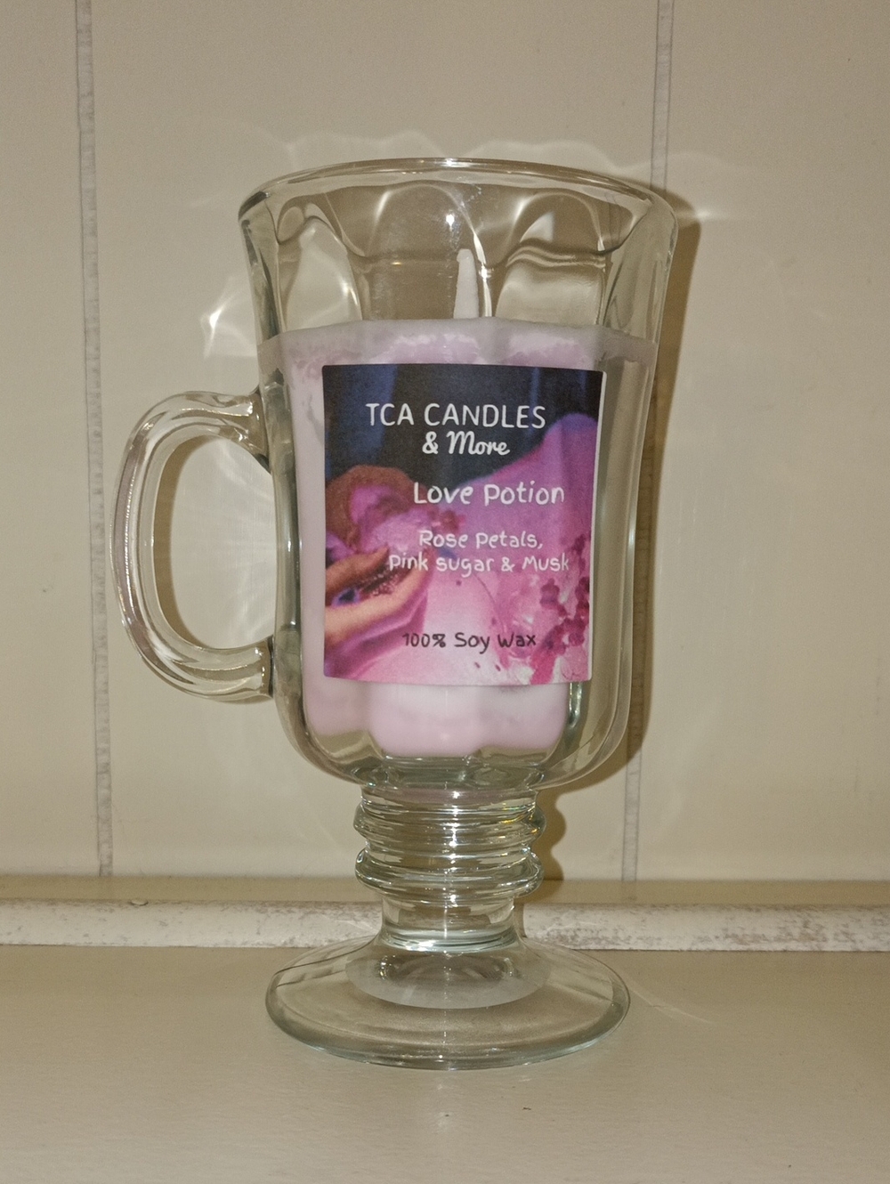 Love Potion Soy Candle - Pink